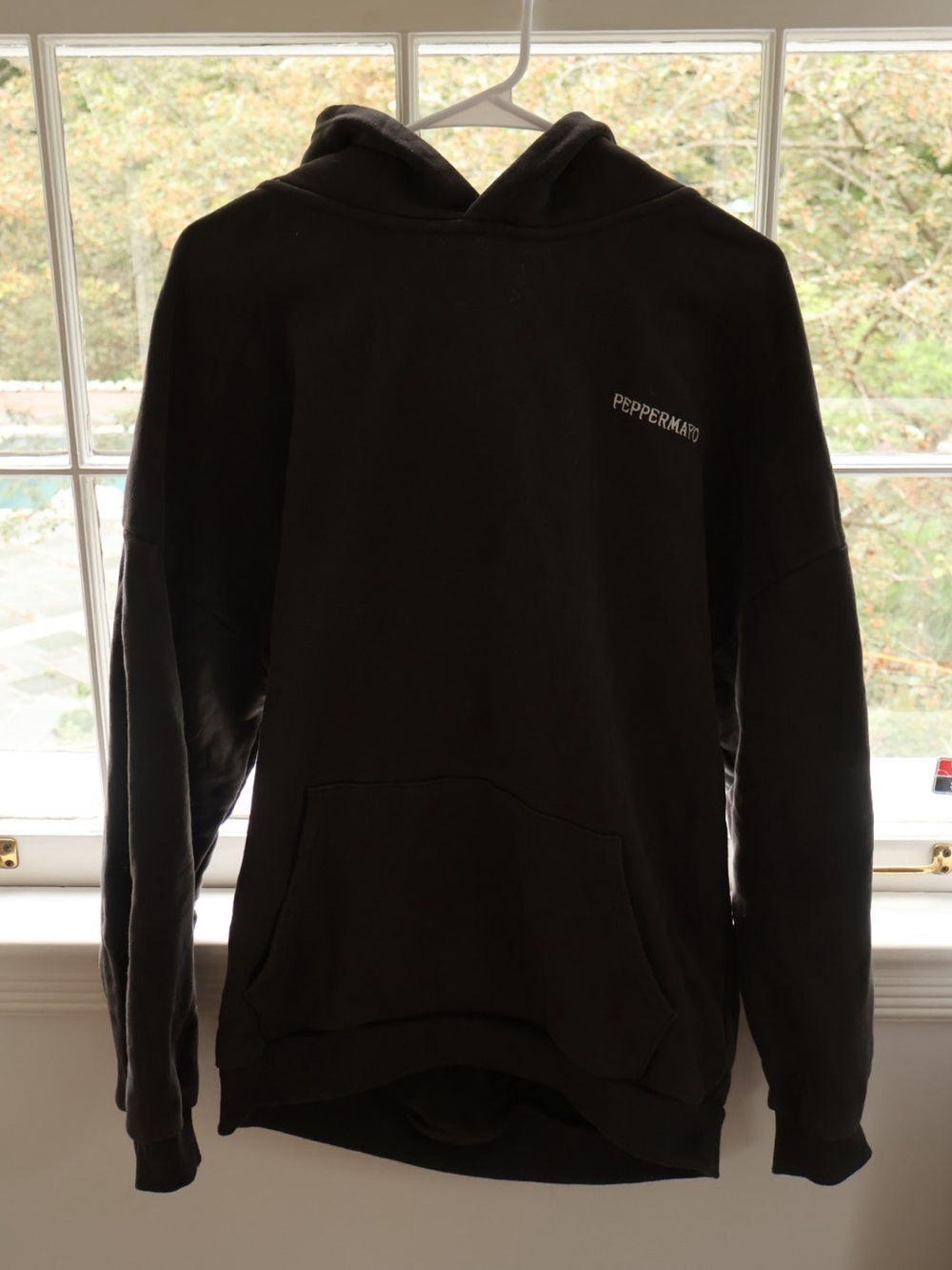 Peppermayo Dark Brown Women's Hooded Pullover Sweatshirt